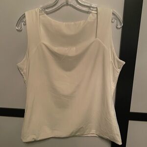 Stretchy White Women's Tank Top- Never Worn